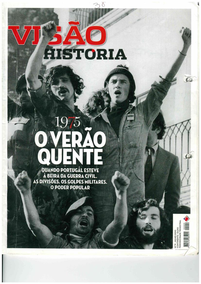 Capa da revista Visão História nº 9: 1975, O Verão Quente